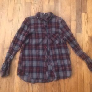 plaid button down shirt  Bajee  Collection